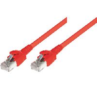 D�twyler 653676 D�twyler Patchkabel S/FTP, PiMF, Cat.6A, rot, 10,0 m