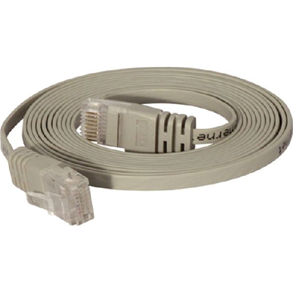 Tecline 77801Y High Quality Flachband Patchkabel Cat. 6, U/UTP, gelb,