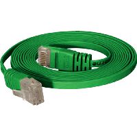 Tecline 77805G High Quality Flachband Patchkabel Cat. 6, U/UTP, gr�n,