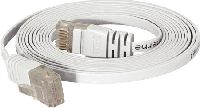 Tecline 77810W High Quality Flachband Patchkabel Cat. 6, U/UTP, wei�,
