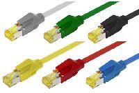 Tecline 780015 Patchkabel S/FTP, PiMF, CAT.6A ISO IEC, grau, 1,5 m