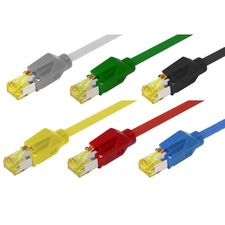 Tecline 78005 Patchkabel S/FTP, PiMF, CAT.6A ISO IEC, grau, 5,0 m