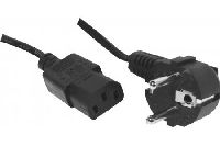 Exertis Connect 808033 Netzanschlusskabel, Schutzkontaktstecker abgewi