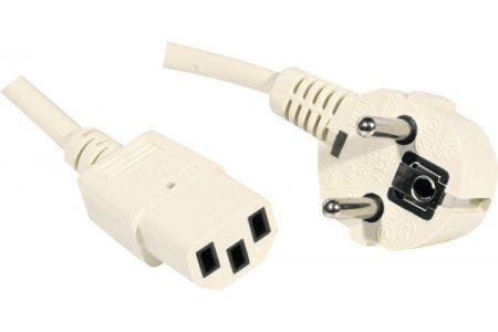 Exertis Connect 808110 Netzanschlusskabel, Schutzkontaktstecker abgewi