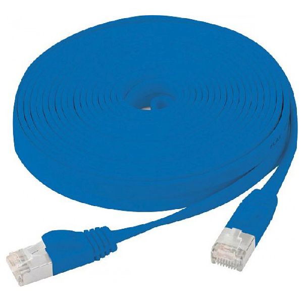 Exertis Connect 845199 Flachband Patchkabel Cat. 6, U/FTP, mit Rastnas