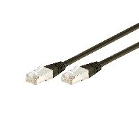 Dexlan 850020 Dexlan Patchkabel Cat. 6A, F/UTP, schwarz, 10,0 m