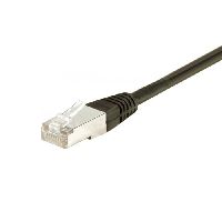 Exertis Connect 852564 Patchkabel Cat. 6, F/UTP, schwarz, 2,0 m