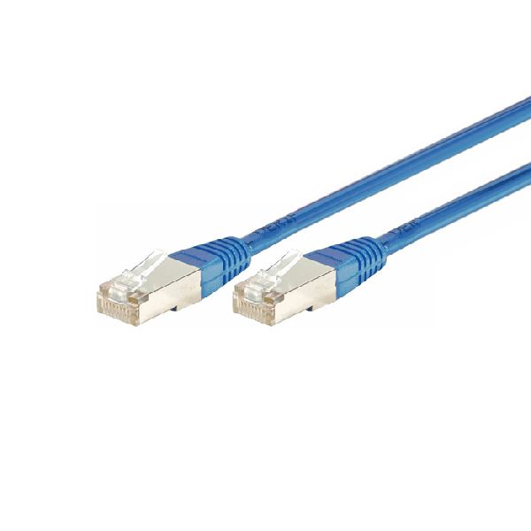 Exertis Connect 853334 Patchkabel Cat. 6, F/UTP, PoE+, blau, 15,0 m