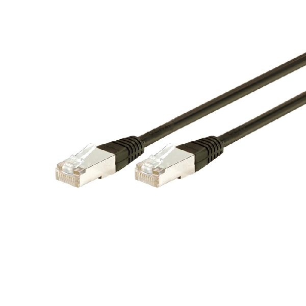 Exertis Connect 856852 Patchkabel Cat. 6, S/FTP (PiMF), schwarz, 1,0 m