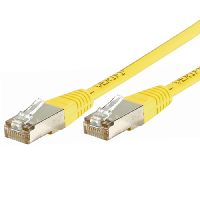 Dexlan 858335 Dexlan Patchkabel Cat. 6A, S/FTP (PiMF), gelb, 5,0 m