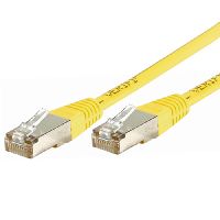 Dexlan 858340 Dexlan Patchkabel Cat. 6A, S/FTP (PiMF), gelb, 25,0 m