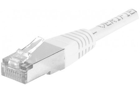 Dexlan 858365 Dexlan Patchkabel Cat. 6A, S/FTP (PiMF), wei�, 5,0 m