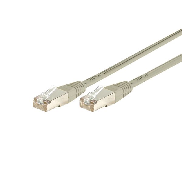 Dexlan 859503 Dexlan Patchkabel Cat. 6A, F/UTP, grau, 1,0 m