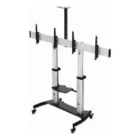 Exertis Connect 903421 Rollst�nder f�r 2 Flachbildschirme von 37� bis