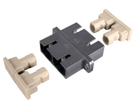 Tecline 90709 LWL Kupplung SC/SC, Duplex, Singlemode, Metall-Geh�use m