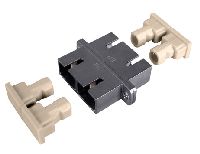 Tecline 90709 LWL Kupplung SC/SC, Duplex, Singlemode, Metall-Geh�use m