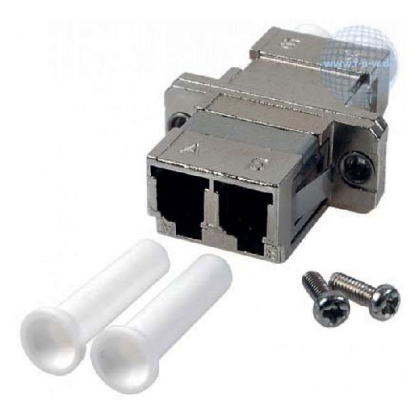 Tecline 996750 LWL Kupplung LC/LC, Duplex, Singlemode, Metall-Geh�use