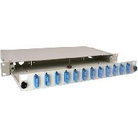Tecline 90766 LWL Splei�box, 12-fach SC-Duplex, inklusive SC Duplex-Ku