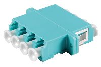 Tecline 996745 LWL Kupplung LC/LC, 4-fach, Multimode OM3, Kunststoff-G