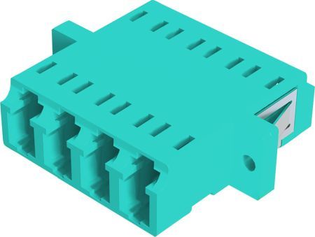 Tecline 996744 LWL Kupplung LC/LC, 4-fach, Multimode OM4, Kunststoff-G