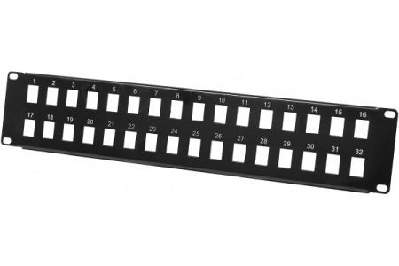 Exertis Connect 908070 Modultr�ger f�r 32 Keystone-Anschlussbuchsen, 1