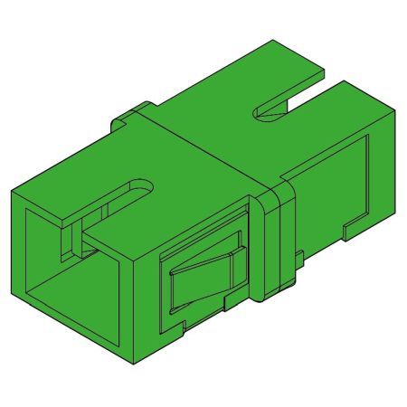 Tecline 90898 LWL Kupplung SC/SC, Singlemode APC