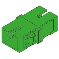 Tecline 90898 LWL Kupplung SC/SC, Singlemode APC