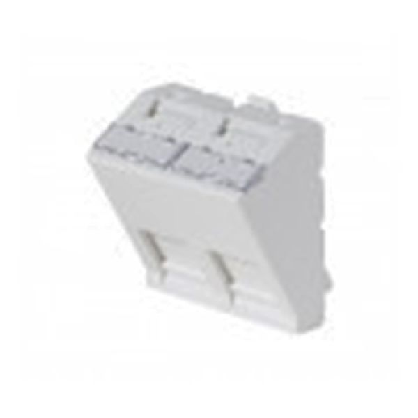 Exertis Connect 911711 Frontplatten-Einsatz 45 x 45 mm f�r 2 Keystone-