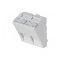 Exertis Connect 911711 Frontplatten-Einsatz 45 x 45 mm f�r 2 Keystone-
