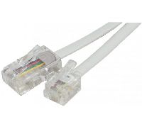 Exertis Connect 911743 Telefonkabel, wei�, 3,0 m