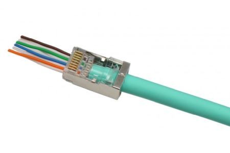 Exertis Connect 920803 Modularstecker RJ45 easy plug, Cat. 5e, STP, f�