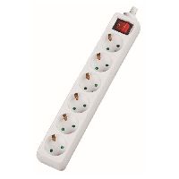 Dexlan 994920 Dexlan Steckdosenleiste 6-fach, mit Schalter, Anschlussl